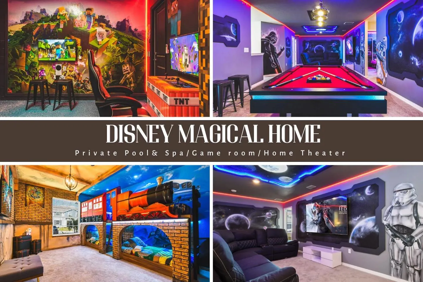 Holiday home Minecraft Game Room 10Br Villa W/Pool Spa Disney Davenport
